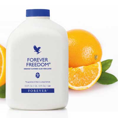 fruchtige orangen mit plastikflasche forever freedom
