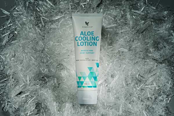 tube cooling lotion auf eis